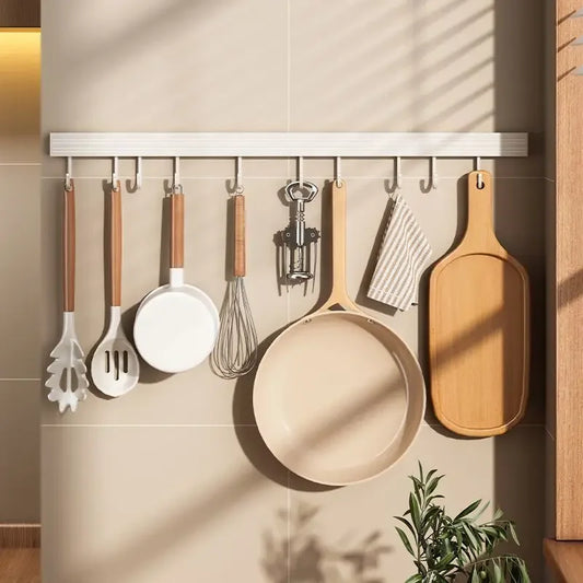 White Wall Hook Rack