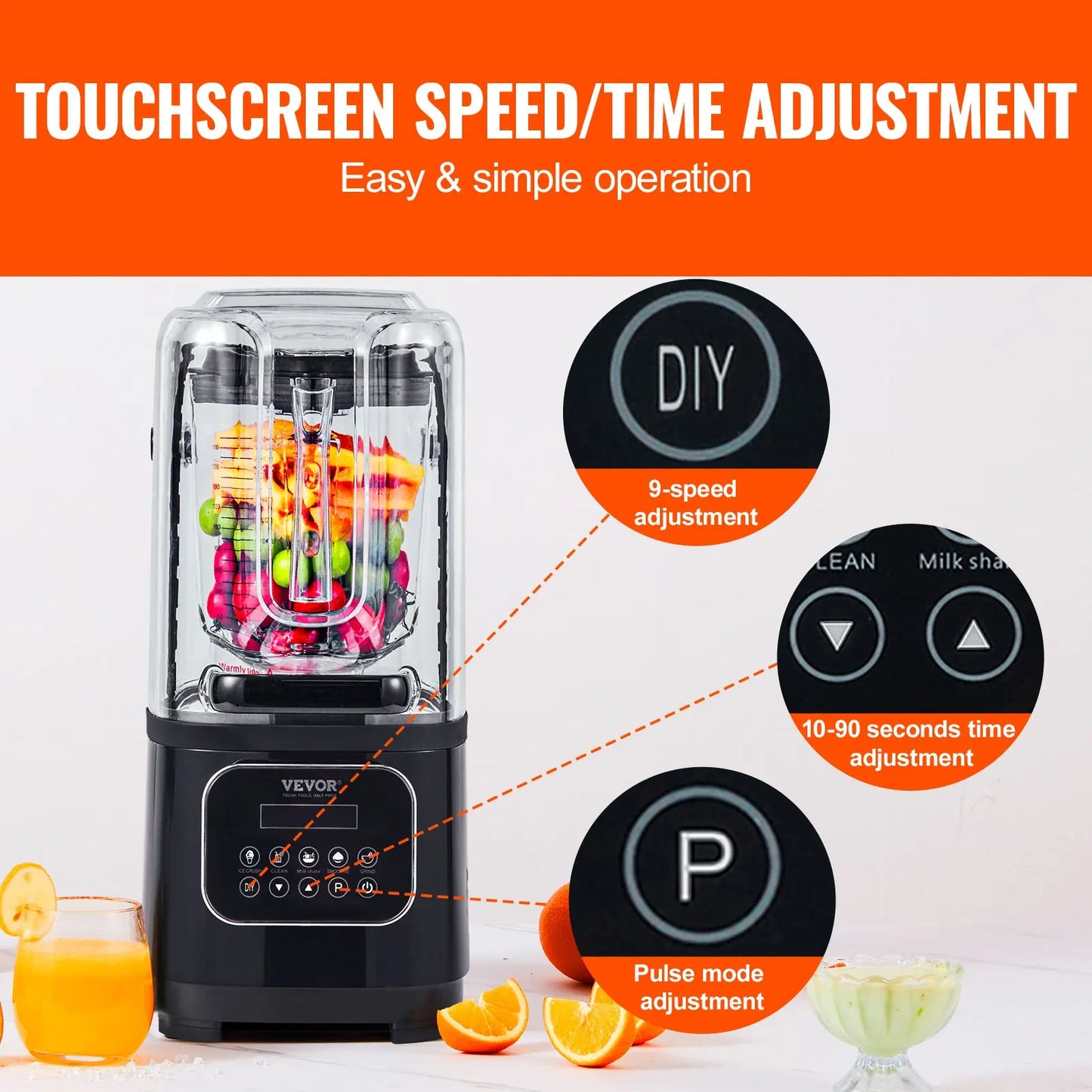 2L Commercial Smoothie Blender