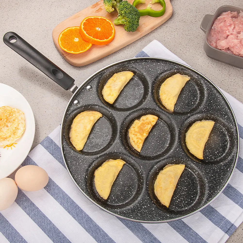 7-Hole Nonstick Frying Pan