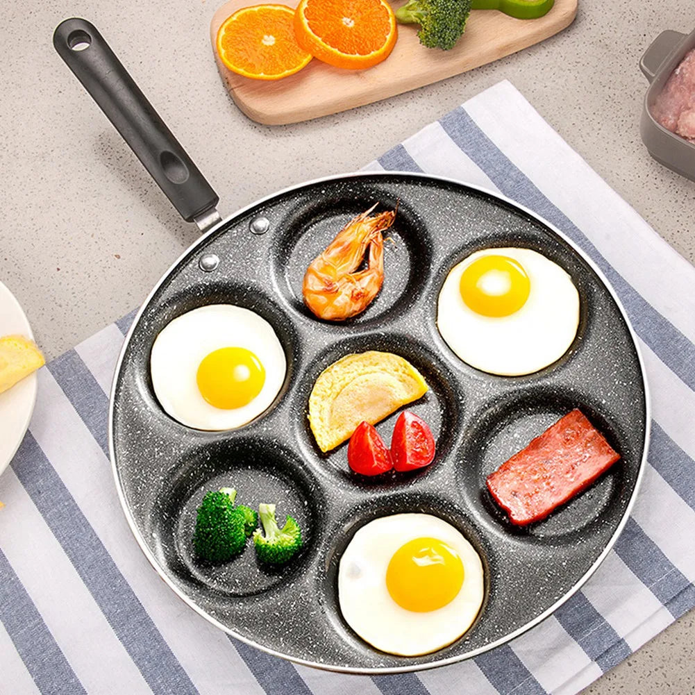 7-Hole Nonstick Frying Pan