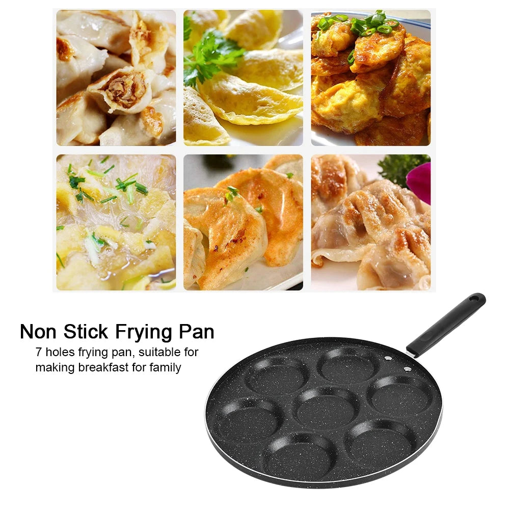 7-Hole Nonstick Frying Pan