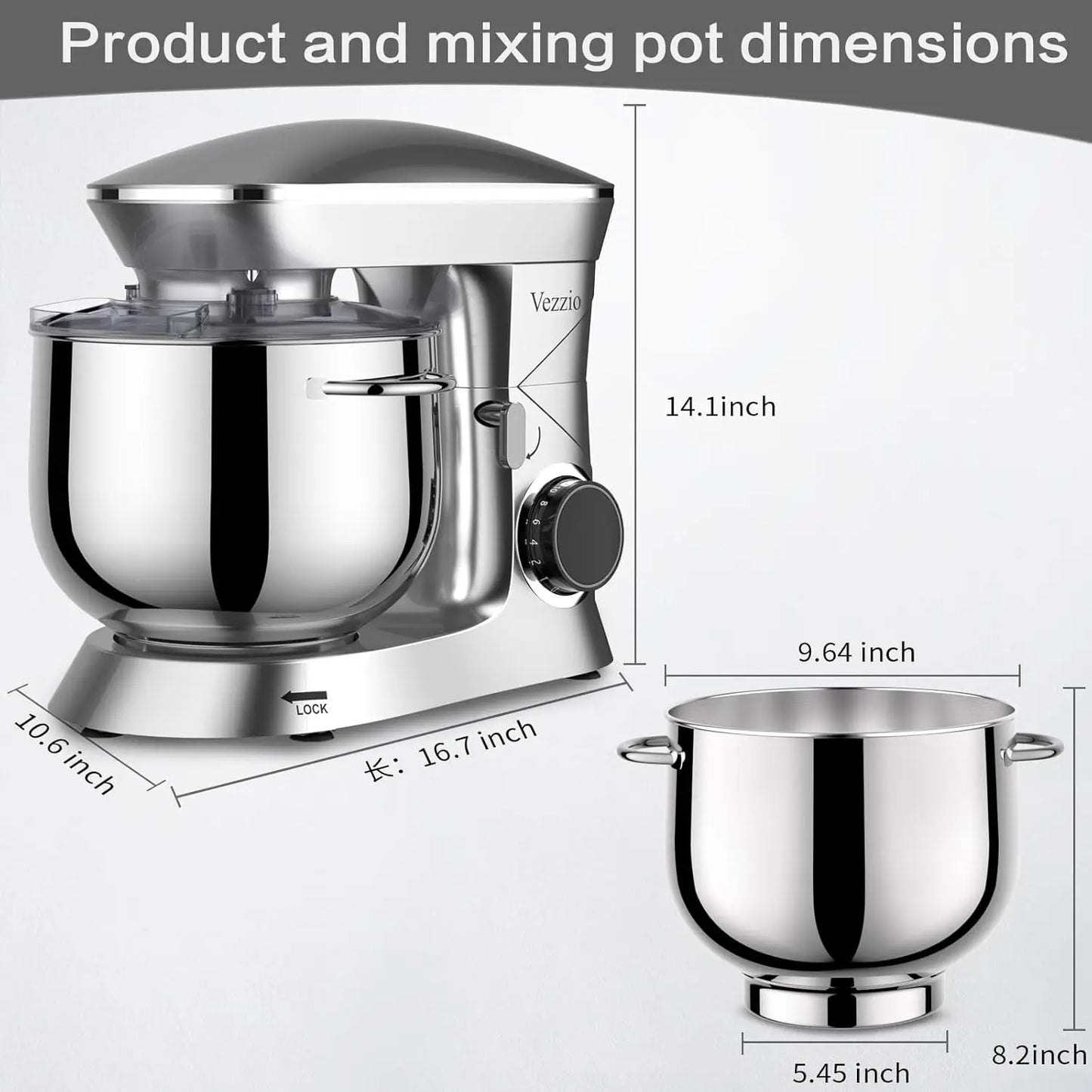 9.5 Qt 10-Speed Stand Mixer