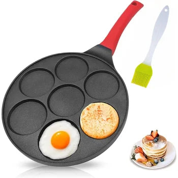 7-Hole Nonstick Frying Pan